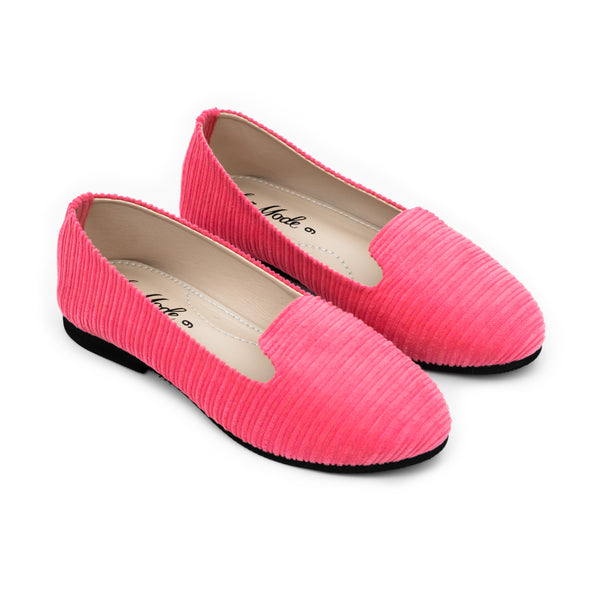 Basic Cord Loafer Peach