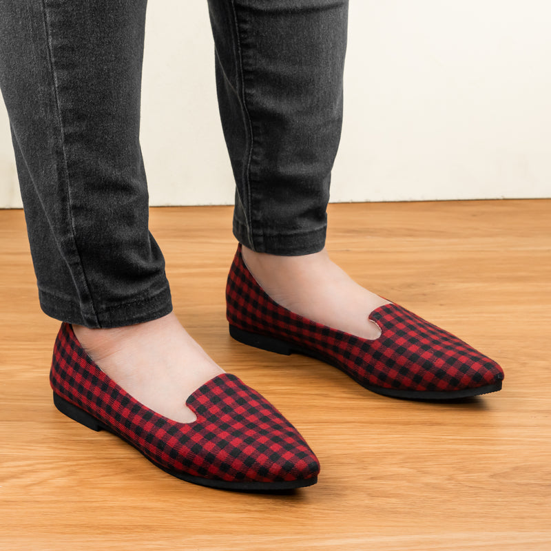 Elowen Pointy Loafer Red