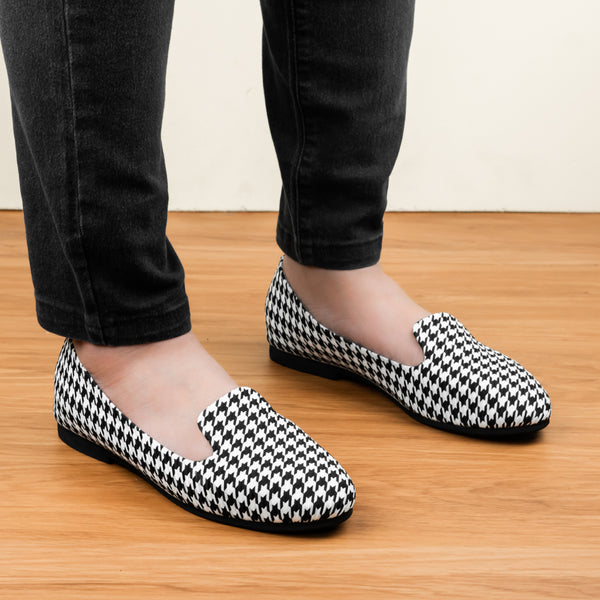 Lysandra Loafer Houndstooth