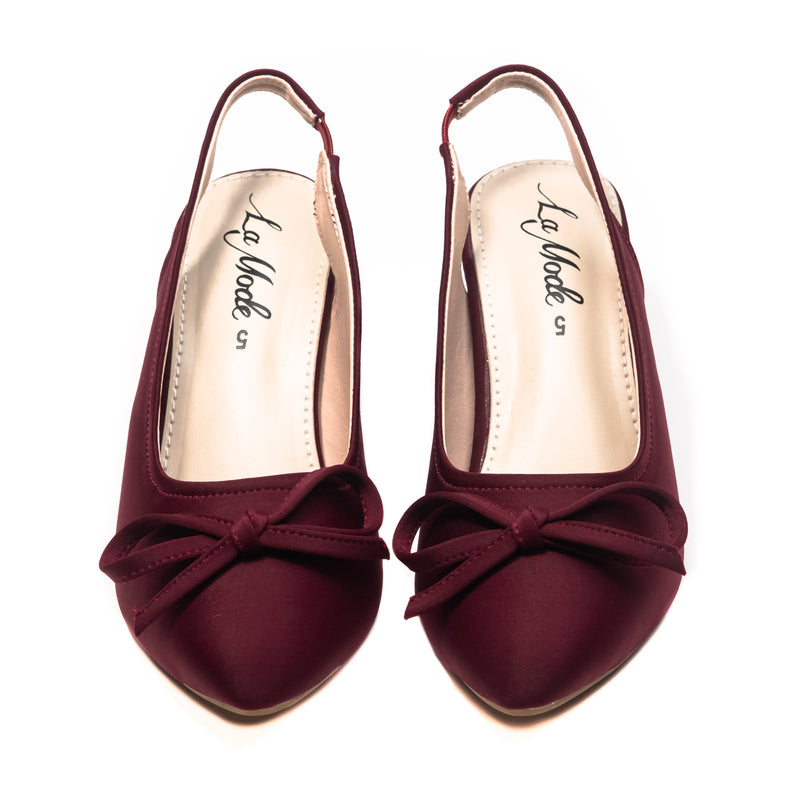 Evelyn Charme Maroon