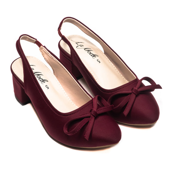 Evelyn Charme Maroon
