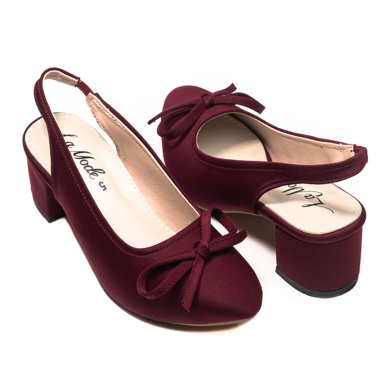 Evelyn Charme Maroon