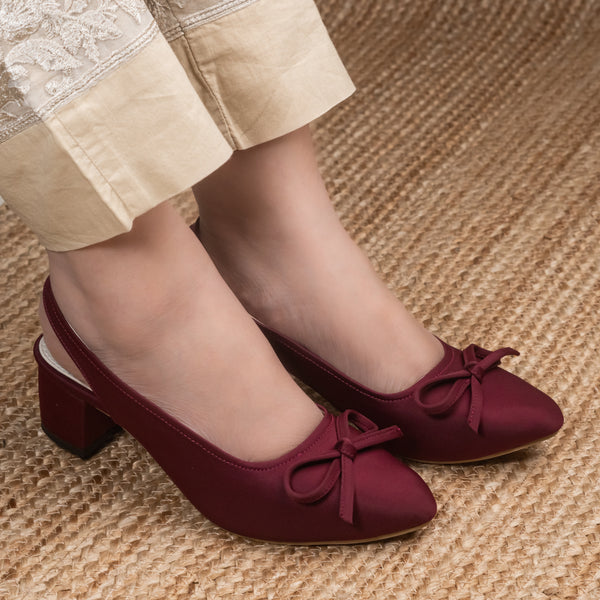 Evelyn Charme Maroon
