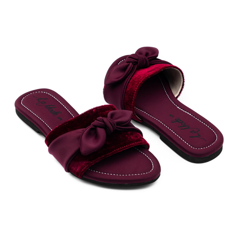 Velvet Bow Maroon