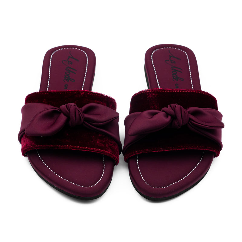 Velvet Bow Maroon