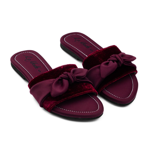 Velvet Bow Maroon