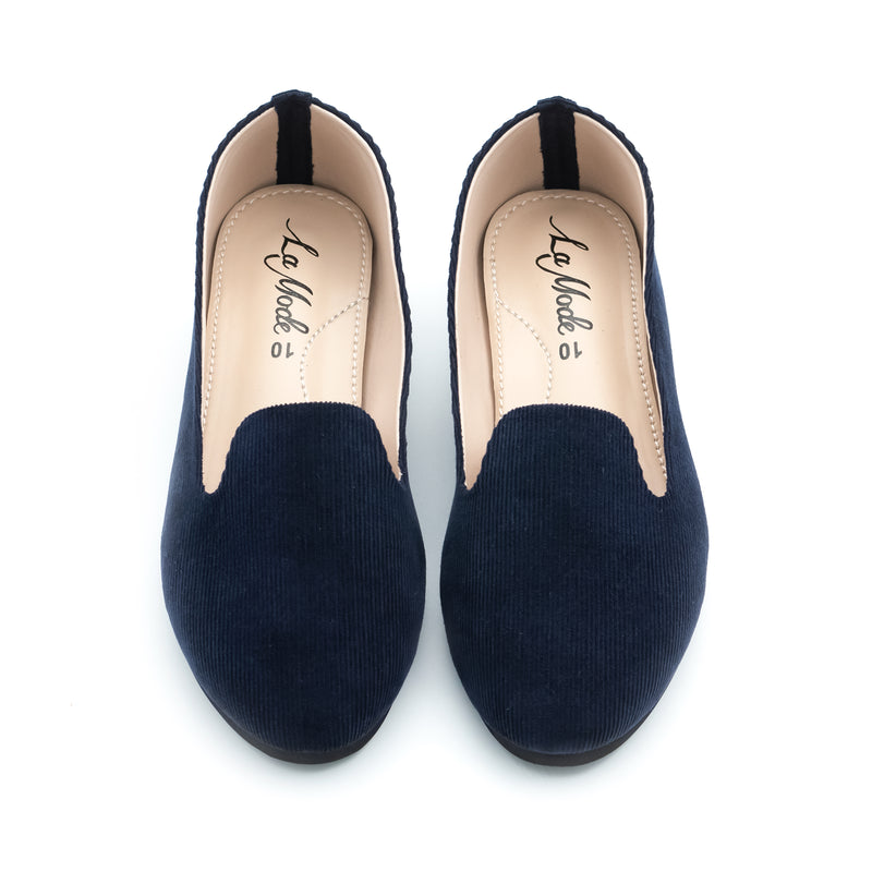 Cord Loafer Navy Blue