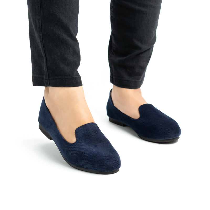 Cord Loafer Navy Blue