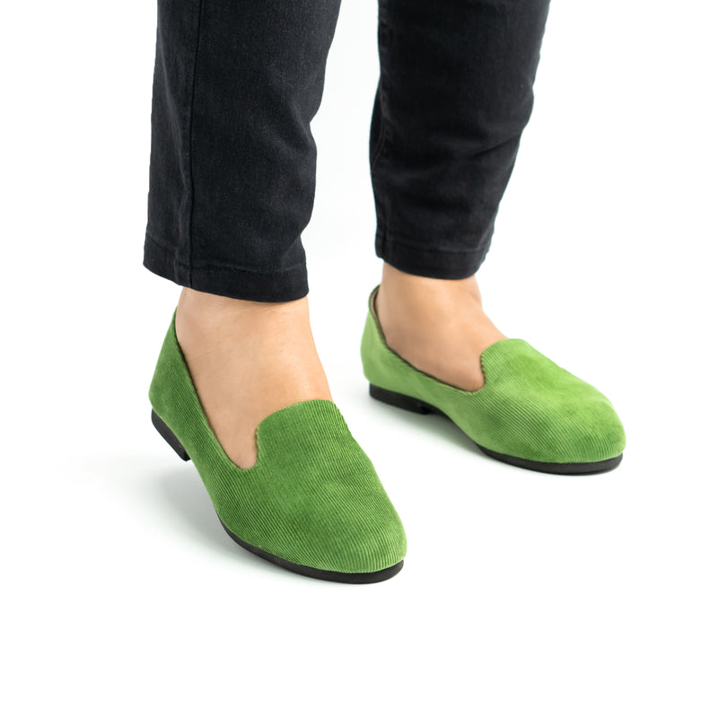 Cord Loafer Parrot Green