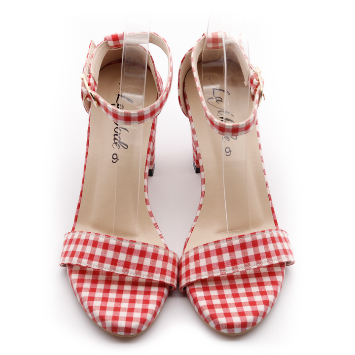 Priscilla Checkered-Red